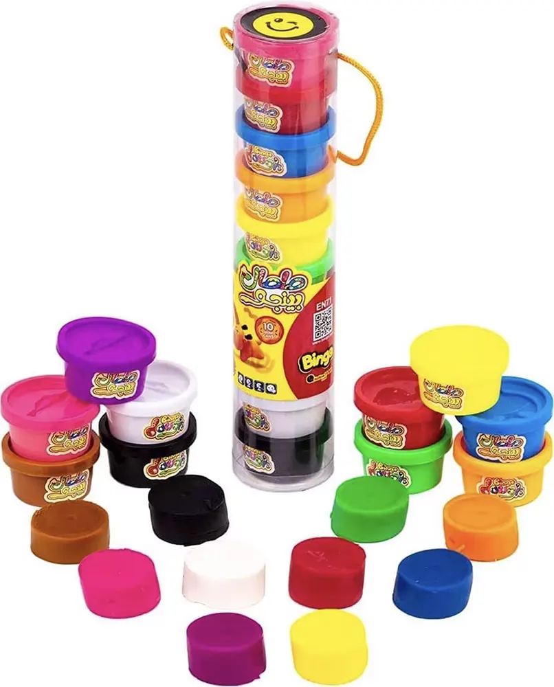 صلصال بينجو متعدد الالوان، 10 قطع، 3664