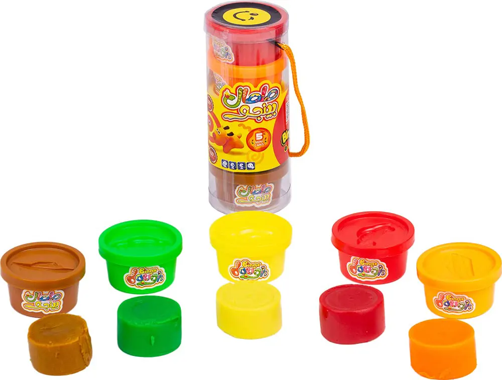 صلصال بينجو متعدد الالوان، 5 قطع، 3662