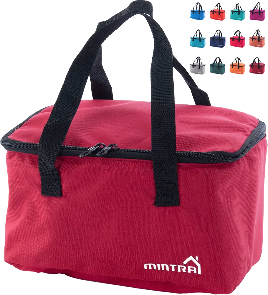 شنطة حافظة طعام منترا، 8 لتر، قابل للطى، ألوان متعددة، 08279