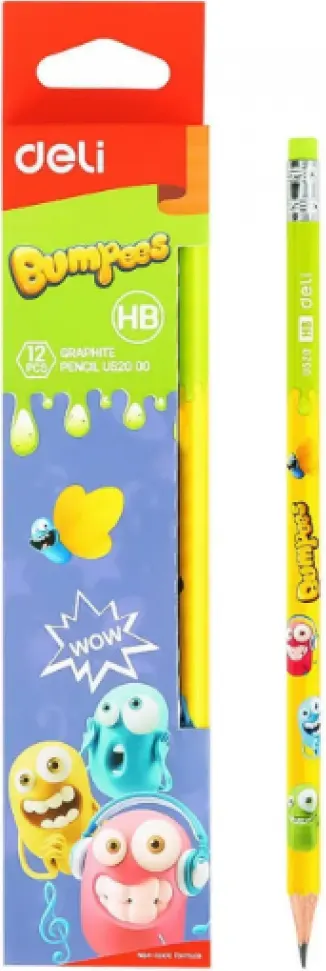 علبة قلم رصاص بأستيكة ديلي،12 قطعة، إتش بي، EU52000