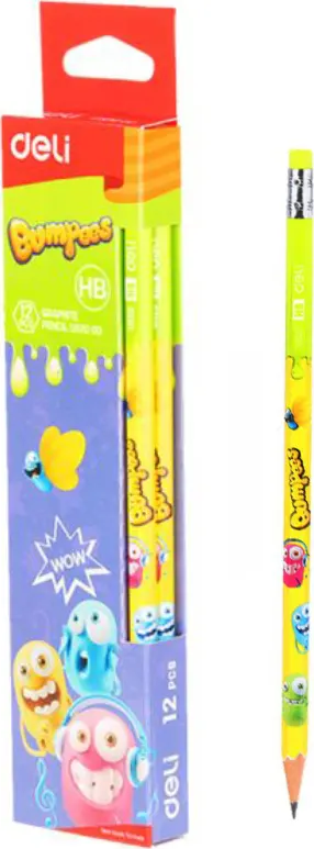 علبة قلم رصاص بأستيكة ديلي،12 قطعة، إتش بي، EU52000