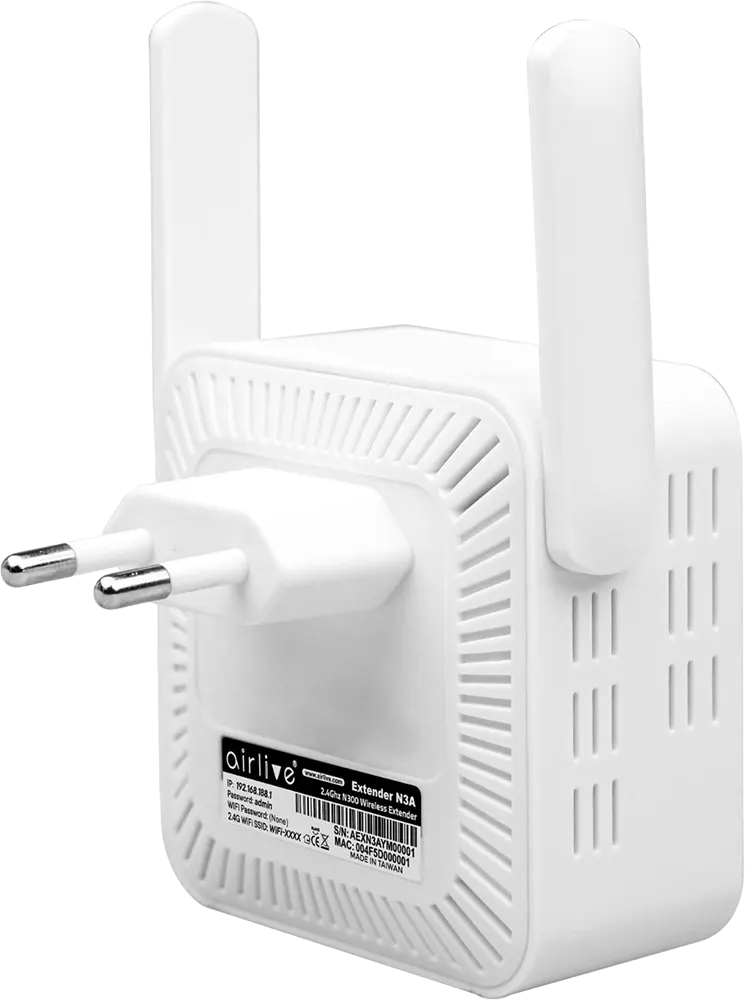 موسع نطاق لاسلكي اير لايف مع هوائي، 2.4 جيجا هرتز، أبيض، N3A