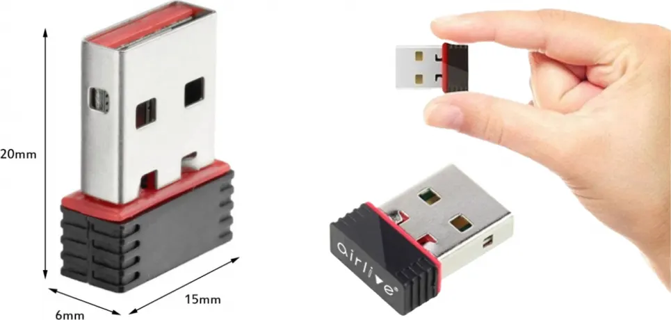 محول لاسلكي اير لايف، يو اس بي 2.0، 150 ميجابت في الثانية، اسود، N15