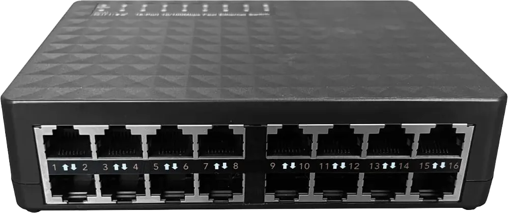 سويتش ايثرنت اير لايف 16 منفذ، سرعة 10-100 ميجابت في الثانية، أسود، Live-16E
