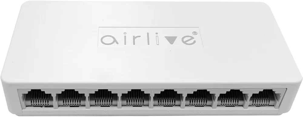 سويتش ايثرنت اير لايف 8 منافذ، سرعة 10-100 ميجابت في الثانية، أبيض، Live-8E