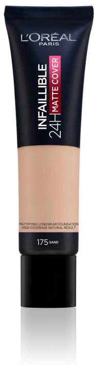 كريم أساس انفاليبل24ساعه مات كوفر من لوريال 175 ساند