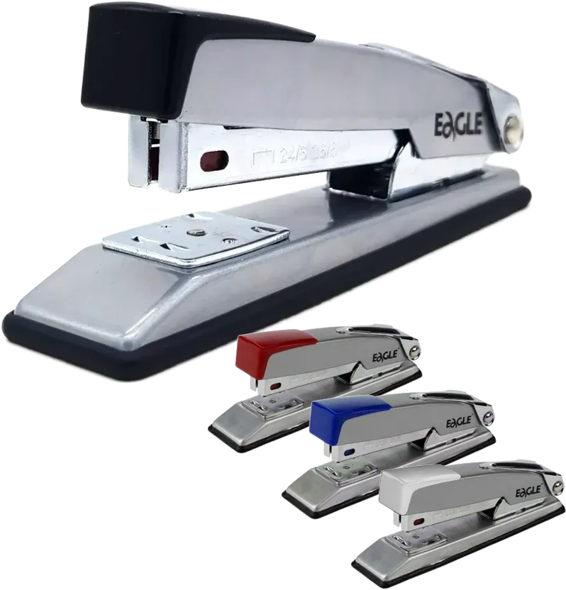 دباسة ورق مكتبية من إيجل، سعة 12 ورقة، بخلاعة، ألوان متعددة 206A