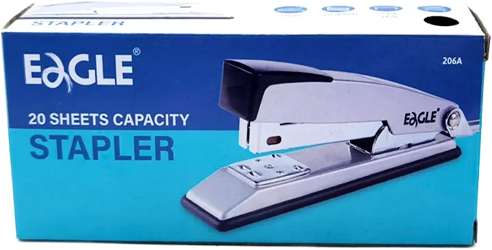دباسة ورق مكتبية من إيجل، سعة 12 ورقة، بخلاعة، ألوان متعددة 206A