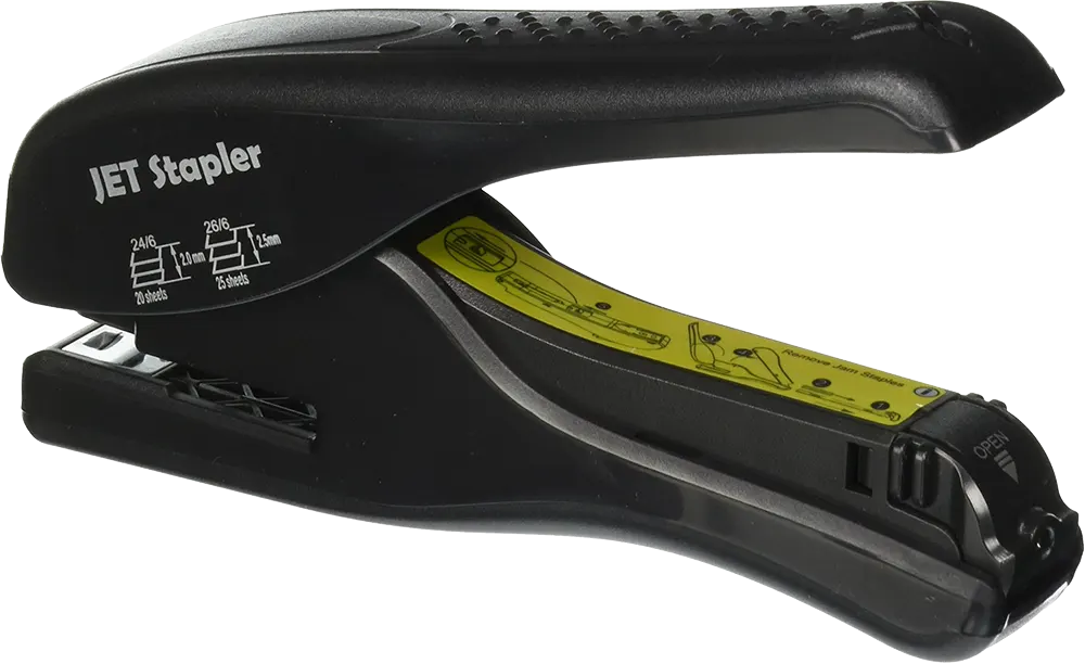 دباسة ورق مكتبية من إيجل ، سعة 25 ورقة ، أسود S10065BPS