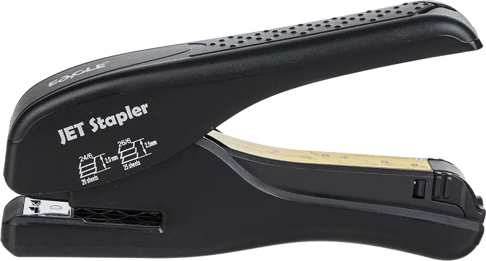 دباسة ورق مكتبية من إيجل ، سعة 25 ورقة ، أسود S10065BPS