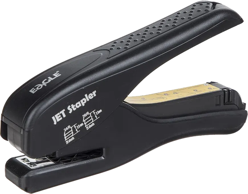 دباسة ورق مكتبية من إيجل ، سعة 25 ورقة ، أسود S10065BPS