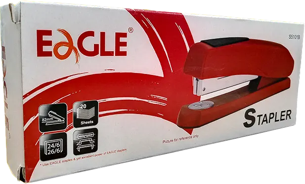 دباسة ورق مكتبية من إيجل ، سعة 20 ورقة ، أسود، S5101B