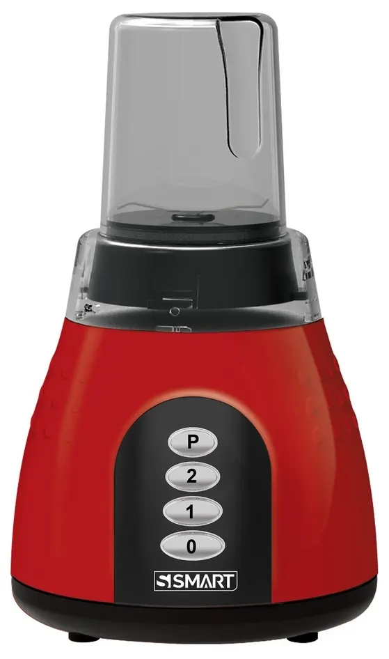 خلاط كهربائي سمارت بيانو تركي ضد الكسر ، 500 وات، 1.5 لتر، 2 مطحنة، أحمر ،SBL104PU