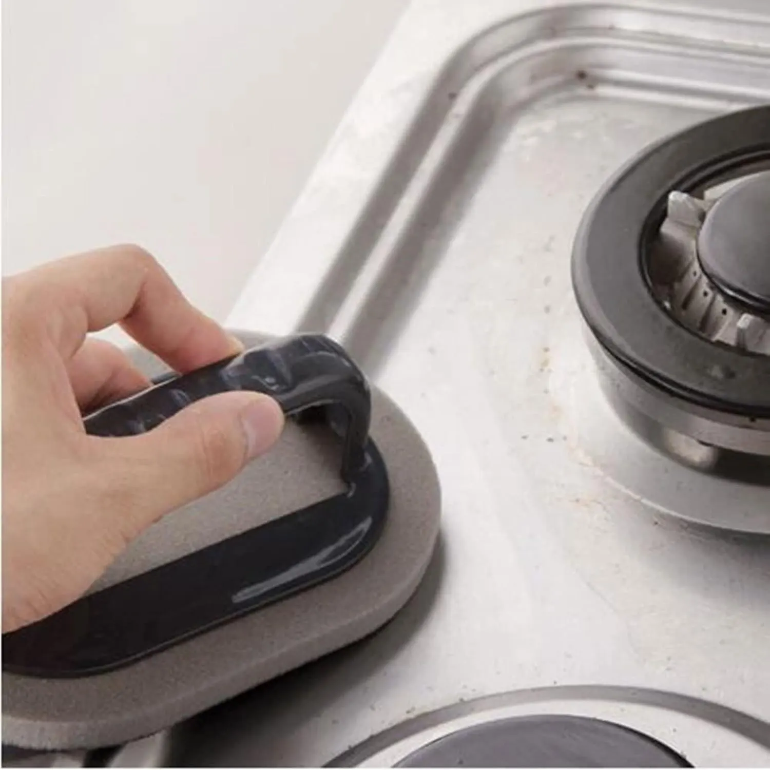 فرشاة تنظيف إسفنجية بمقبض متعددة الاستخدام ،بني