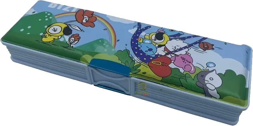 مقلمة بلاستيك 2 باب، ألوان متعددة، MK-2323