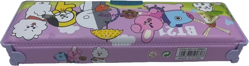 مقلمة بلاستيك 2 باب، ألوان متعددة، MK-2323