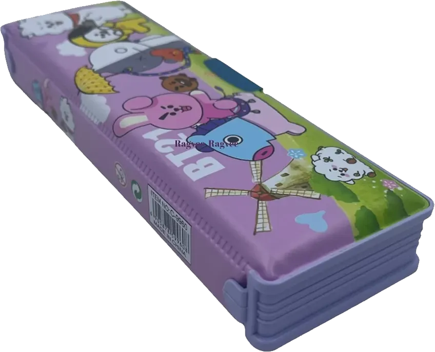 مقلمة بلاستيك 2 باب، ألوان متعددة، MK-2323