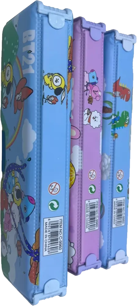 مقلمة بلاستيك 2 باب، ألوان متعددة، MK-2323