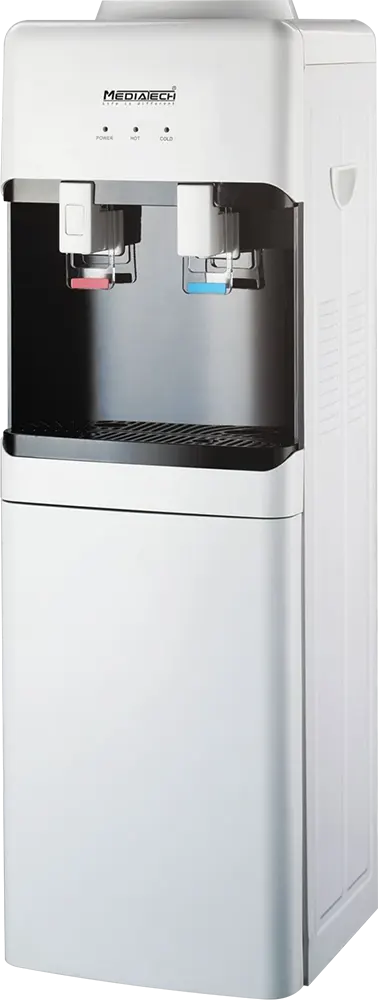 مبرد مياه ميديا تك، 2 حنفية ( بارد +ساخن )، تحميل علوي، ثلاجة ،فضي، MT-WD2525R