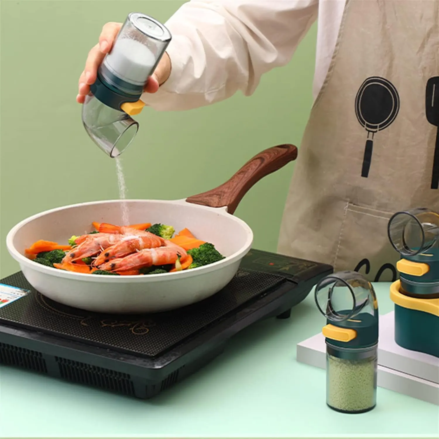 طقم ملاحة بالاستاند وزر تحكم ،2  قطعة،أخضر