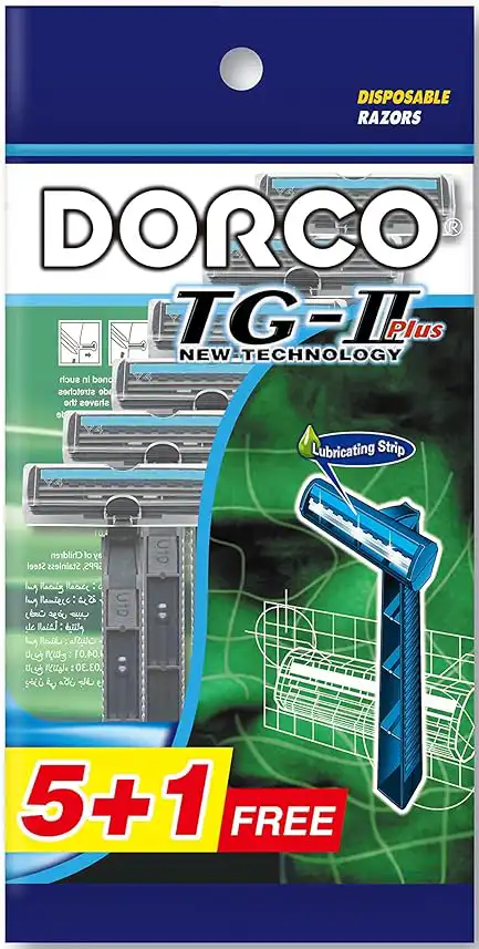 شفرات حلاقة تي جي ل ل بلس، 5 شفرات + 1 هدية من دوركو