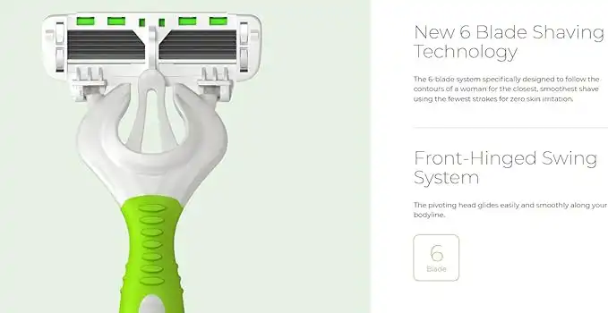 شفرات حلاقة للنساء 3 شفرات + 1 هدية من دوركو ايف 6