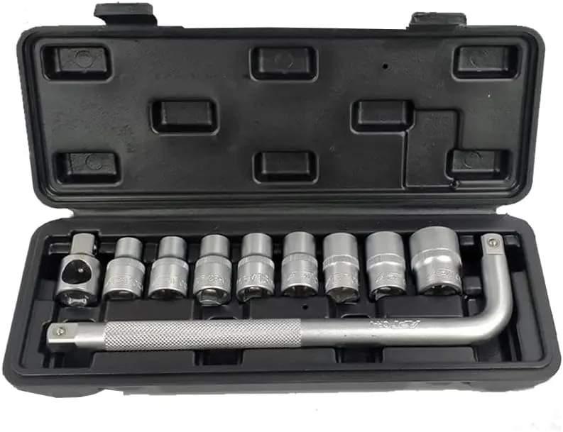 APT Socket Wrench Bit Set, 1-2 Inch, 10 Piece, 121010F