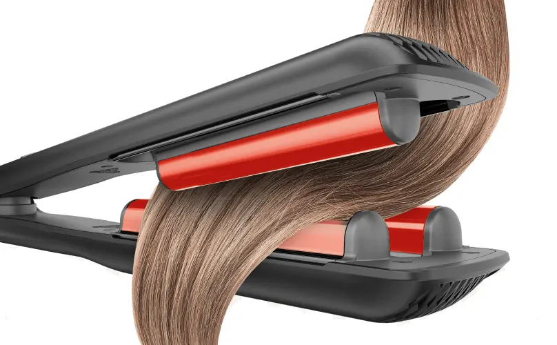 مكواة تجعيد الشعر راش براش M1 ، ألواح مصنوعة من سيراميك  ،220° سيلزيوس،أحمر