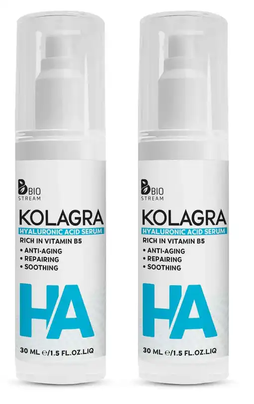 سيروم كولاجرا للبشرة سيروم الهيالورونيك اسيد، 30 مل، 1+1 .