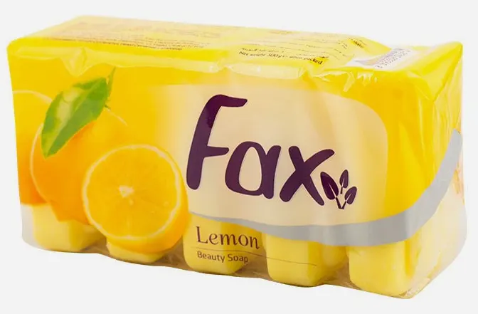 صابون فاكس بالليمون ، 5 قطع، الاصفر.