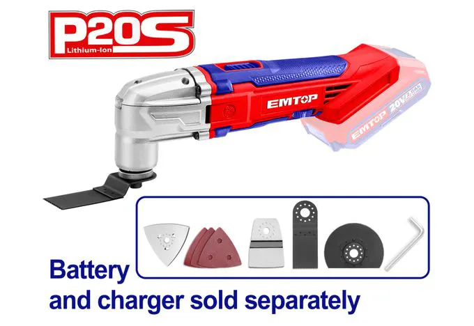 EMTOP Lithium Reciprocating Missile, multi-use, 20 Volt, without battery and charger, ELMF2001