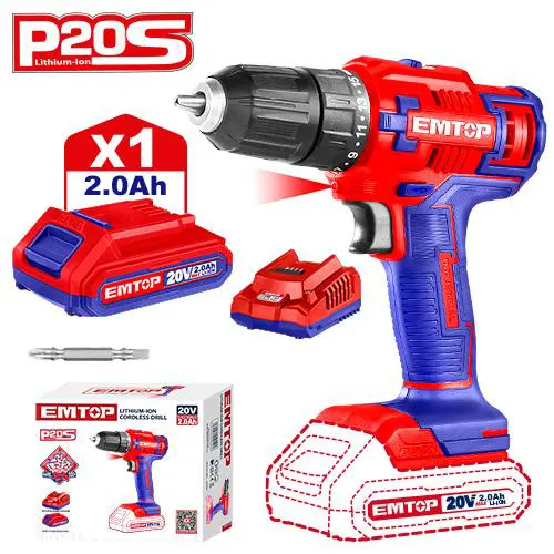 شنيور تخريم ام توب ،20 فولت ،1 بطارية ، ECDL6200118