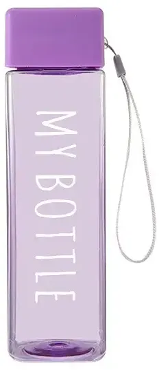 زجاجة مياه رياضية مربعة من ماي بوتل، اكريلك، 450 مل، ألوان