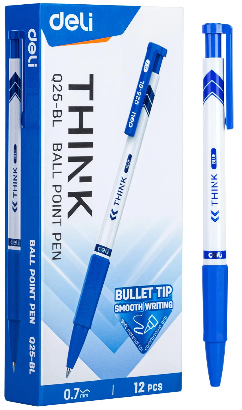 قلم حبر جاف ثينك من ديلي ،0.7 ملم،أزرق، Q25-BL