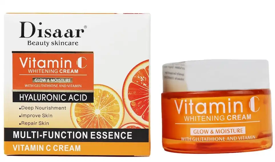 كريم ديزار كريم تفتيح البشرة بفيتامين سي وحمض الهيالورنيك، 50 جم