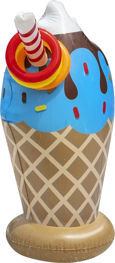 رشاش مياه بيست واي، قابل للنفخ، شكل الآيس كريم، 52379