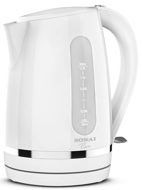 غلاية مياه سوناي ايليت، 1.7 لتر، 2200 وات، بلاستيك، أبيض، SH-2021