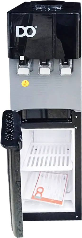 IDO Water Dispenser, 3 Taps (Cold, Hot, Lukewarm), Top Loading, Refrigerator, Black, WD201FC-BK