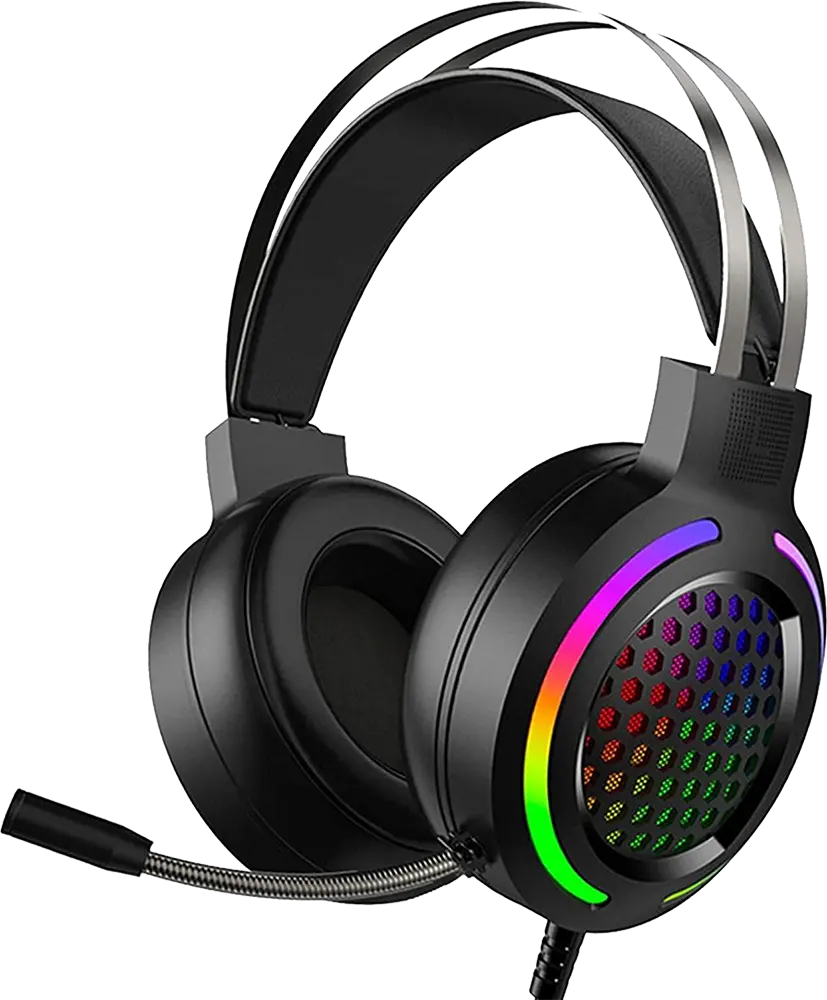 سماعة رأس سلكية للألعاب فوريف، سلكية، 3.5 قابس+ USB، أسود، FV-G99