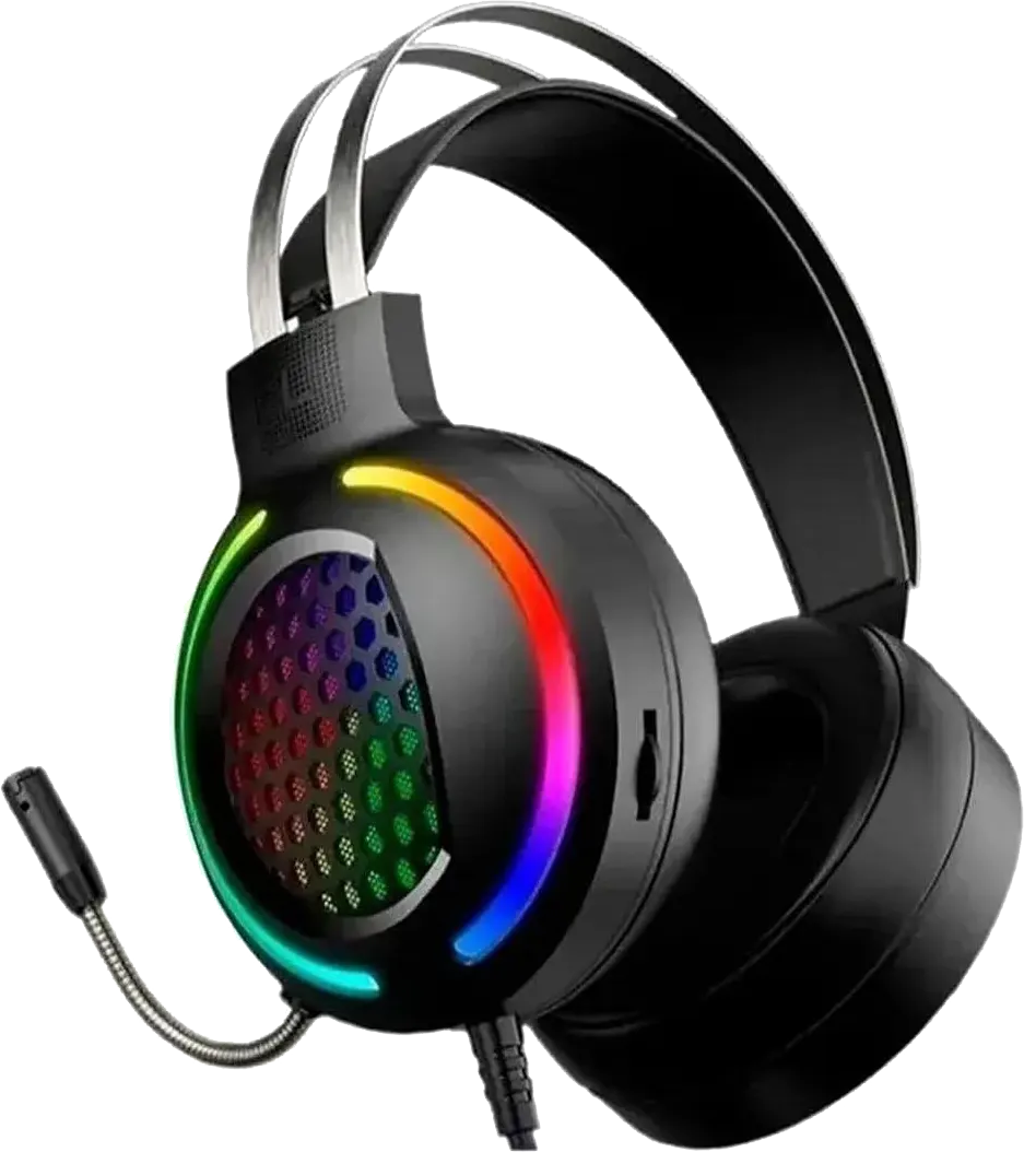 سماعة رأس سلكية للألعاب فوريف، سلكية، 3.5 قابس+ USB، أسود، FV-G99