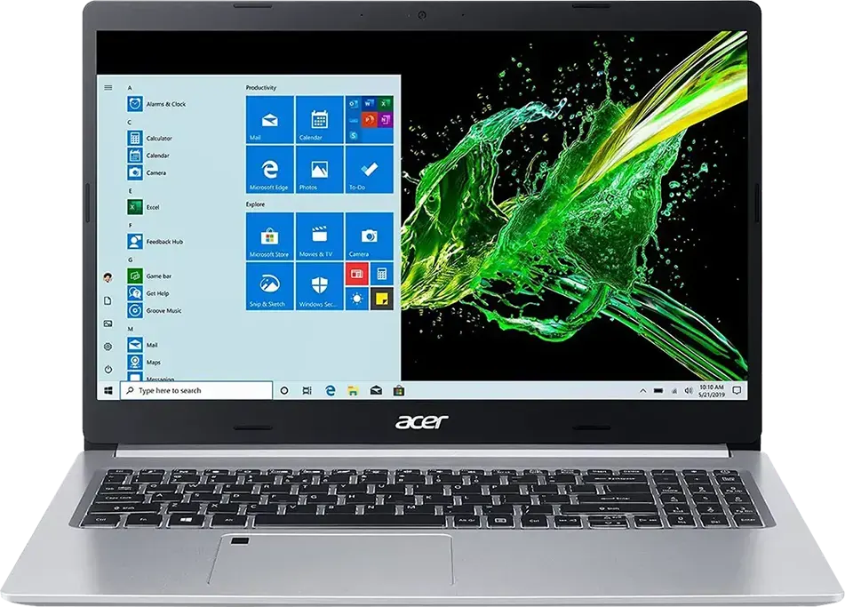 لاب توب ايسر أسباير 5 (A515-45G-R1KS)، معالج AMD Ryzen™ 7 5700U، رامات 8 جيجابايت، 512 جيجابايت SSD هارد، AMD Radeon™ RX 640 Graphics، شاشة 15.6 بوصة FHD، فضي