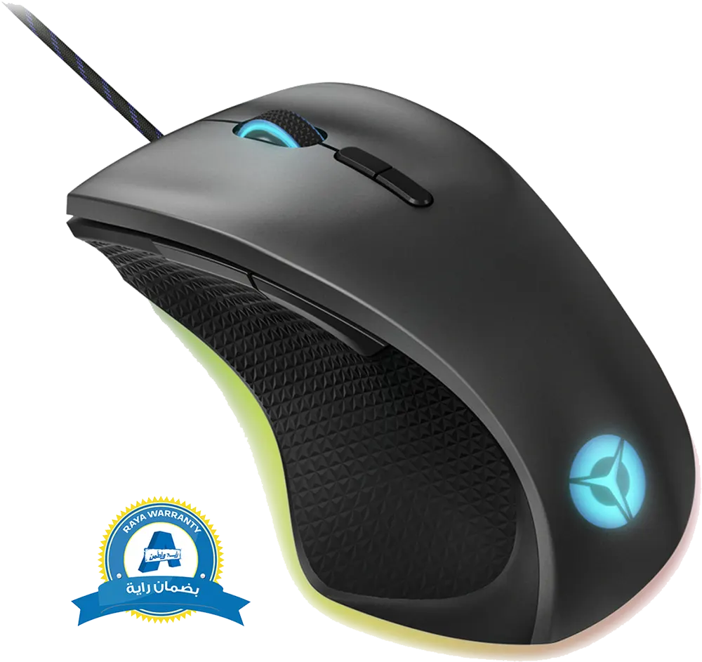 ماوس ألعاب سلكي لينوفو USB، إضاءة RGB، 16000 نقطة لكل بوصة، أسود، M500