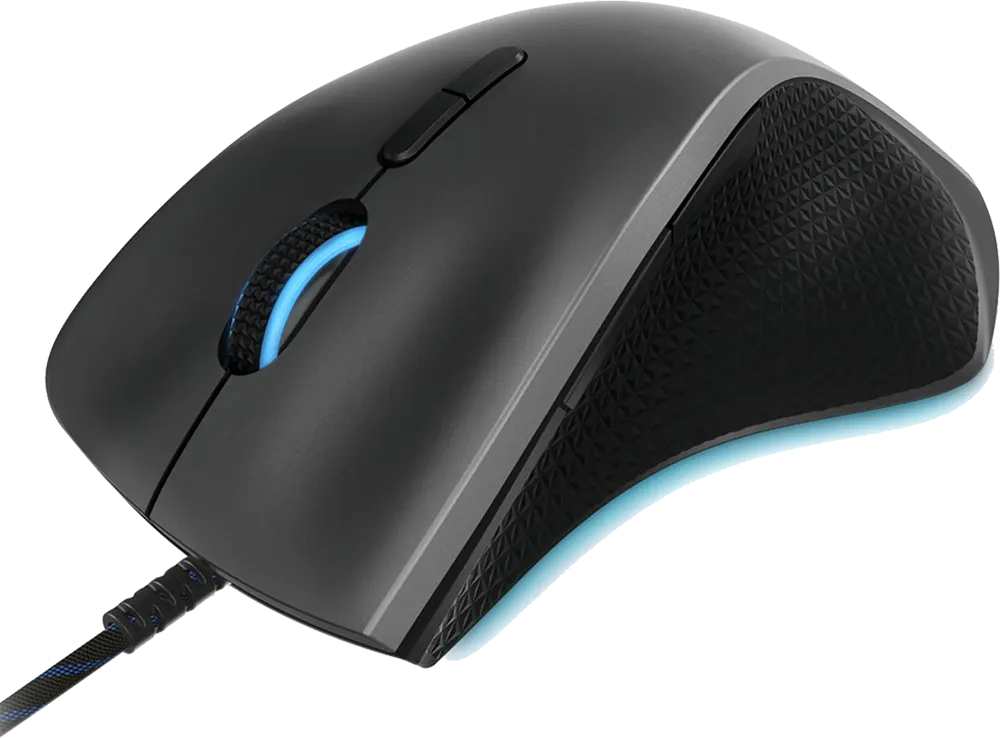 ماوس ألعاب سلكي لينوفو USB، إضاءة RGB، 16000 نقطة لكل بوصة، أسود، M500