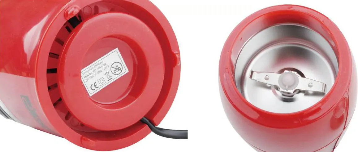 مطحنة بن دي اس بي، 200 وات، بلاستيك، أحمر-أبيض، KA3002