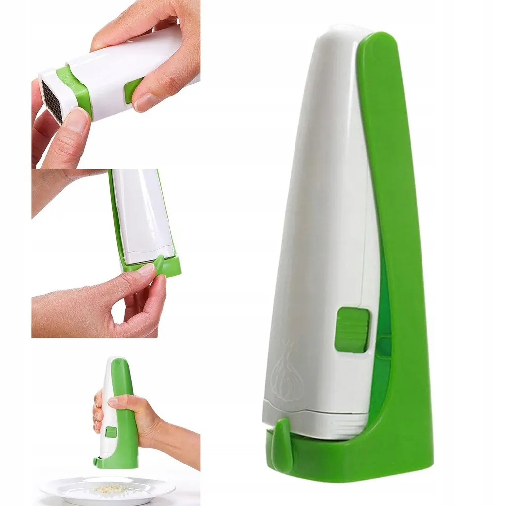 هراسة ثوم ضغط يدوية شفرات من الاستانلس