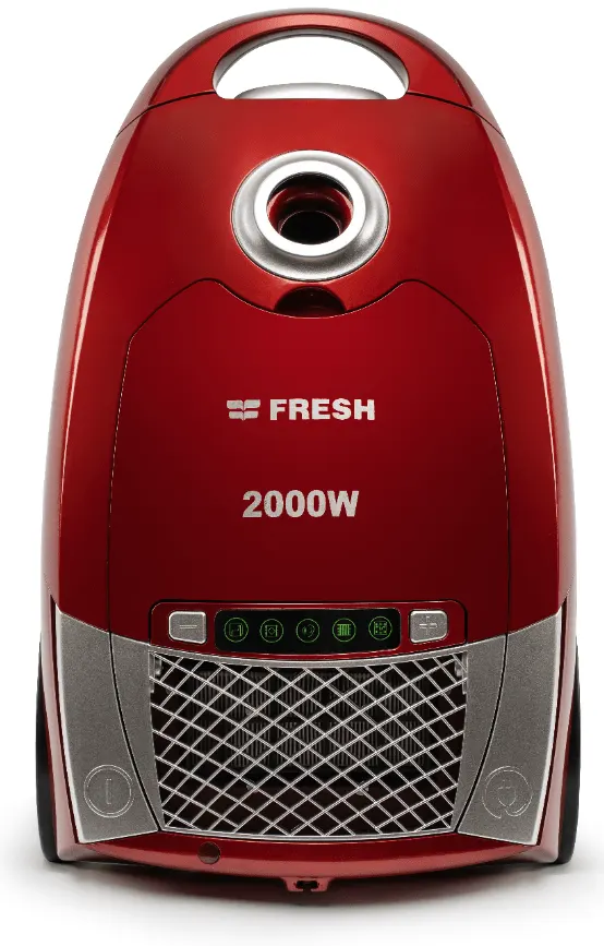 مكنسة فريش ماجيك، 2000 وات، فلتر هيبا، أحمر