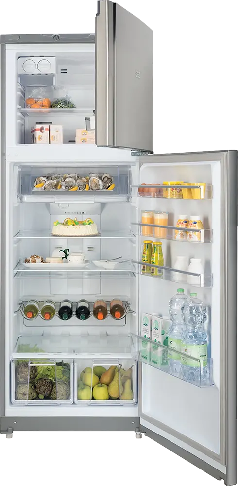 ثلاجة اريستون نوفروست، 355 لتر، 2 باب، شاشة ديجيتال، فضي، ENEXTY 19222 XFW(MA)