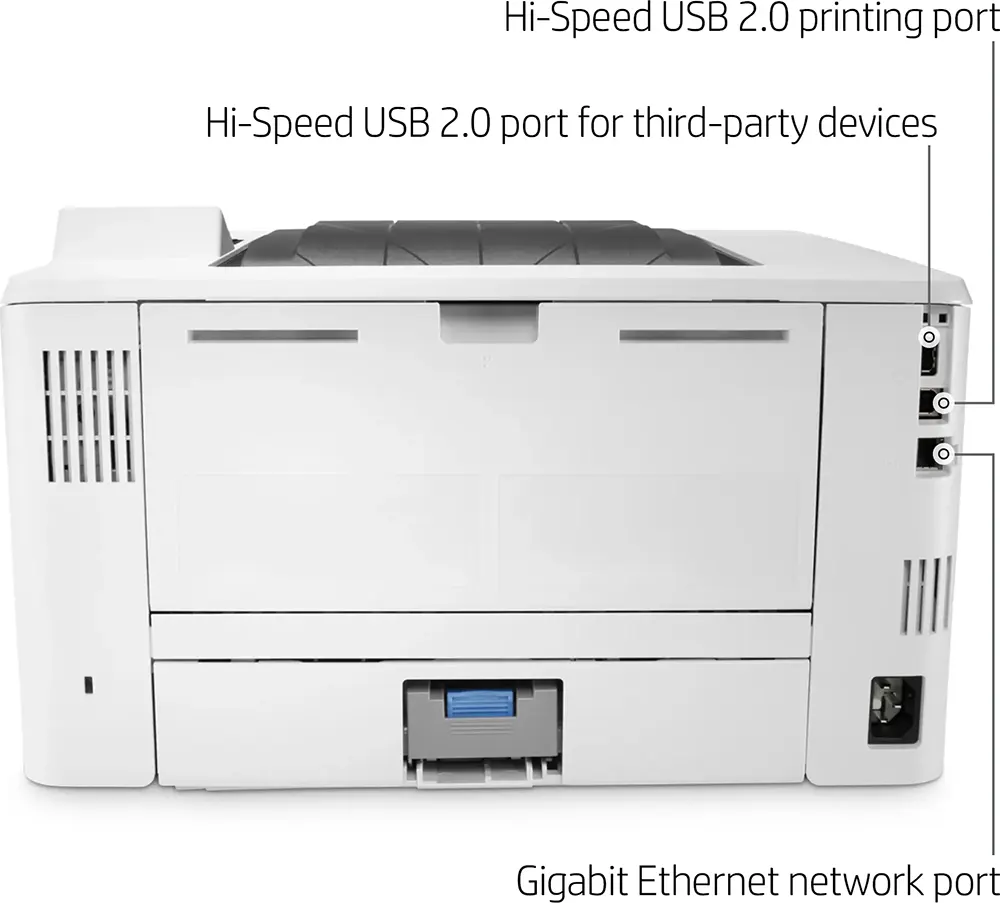 طابعة اتش بي ليزر جيت إنتربرايز، أحادية اللون، ابيض، M406DN