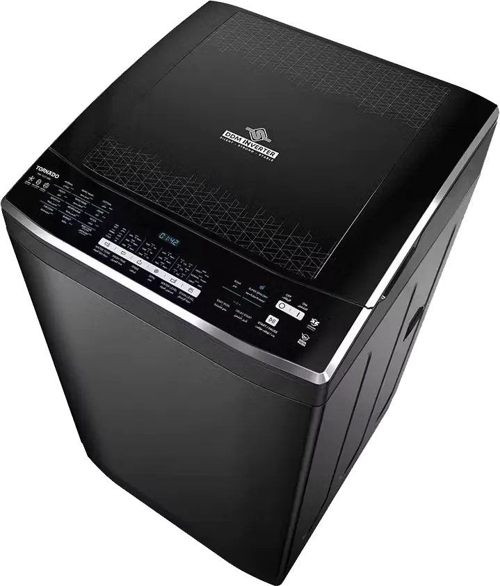 غسالة ملابس فوق اوتوماتيك تورنيدو تحميل علوي 13 كجم، شاشة تاتش ديجيتال، إنفرتر، أسود، TWE-TLD13RBK