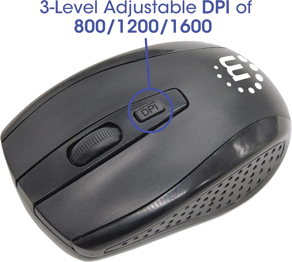 لوحة مفاتيح وماوس لاسلكية مانهاتن ، أسود، KB717